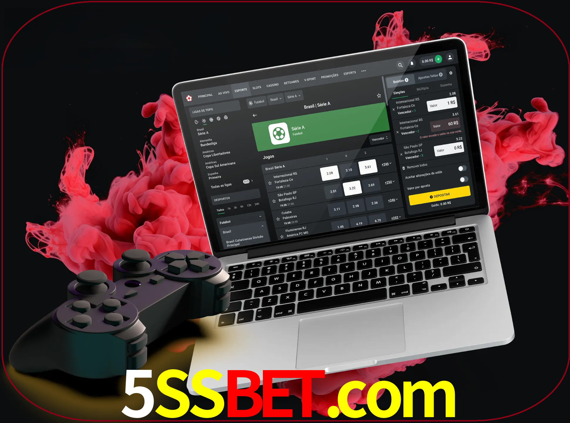 Visite a secção especial de jogos de vídeo em 5ssbet para descobrir em que jogos pode apostar e ganhar muito dinheiro.