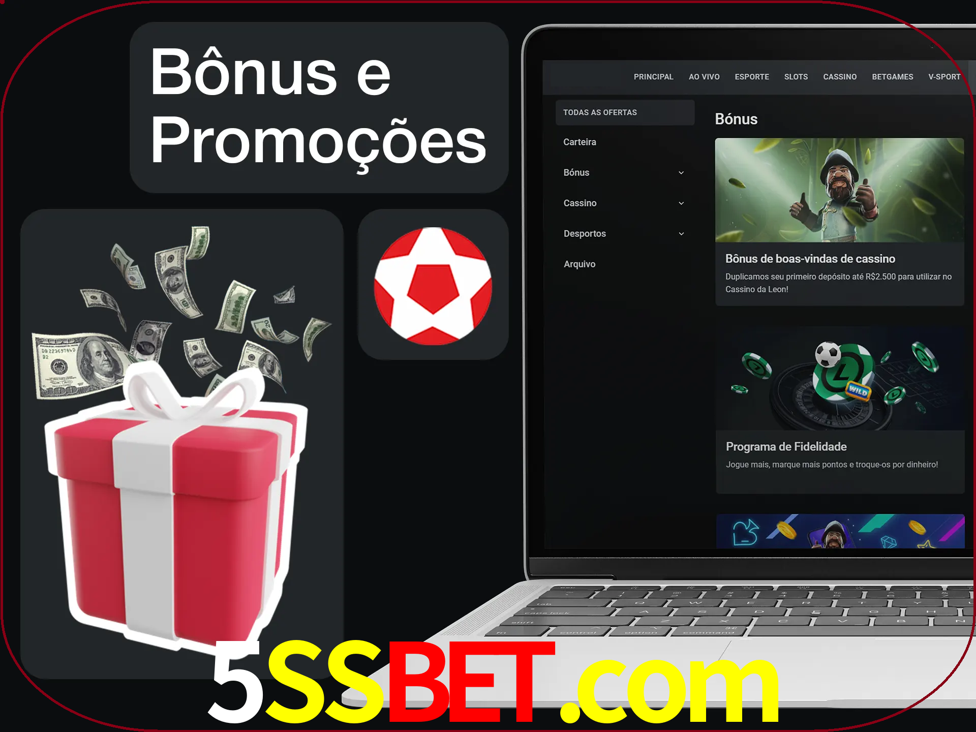 Verifique se há novos bônus e promoções.
